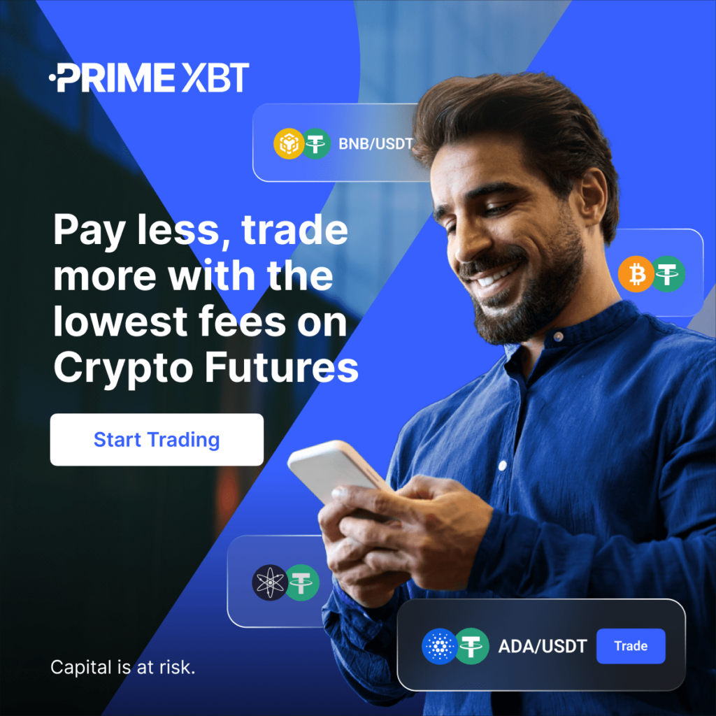 PrimeXBT crypto futures trading fees.